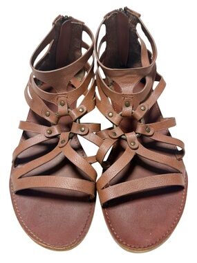 XOXO Strappy Gladiator Sandals Brown Size OS GUC